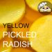 Instant yellow pickled radish with turmeric